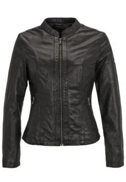 H.I.S Mit Label Detail - Leren Jas - Black -Kleding Discount Winkel c74e459cd0954227903daae49f7947e2