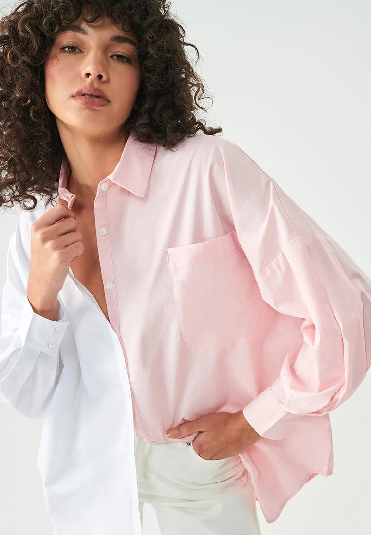 Requisite - Overhemdblouse - Pink White 4 Requisite - Overhemdblouse - Pink White - Afbeelding 4