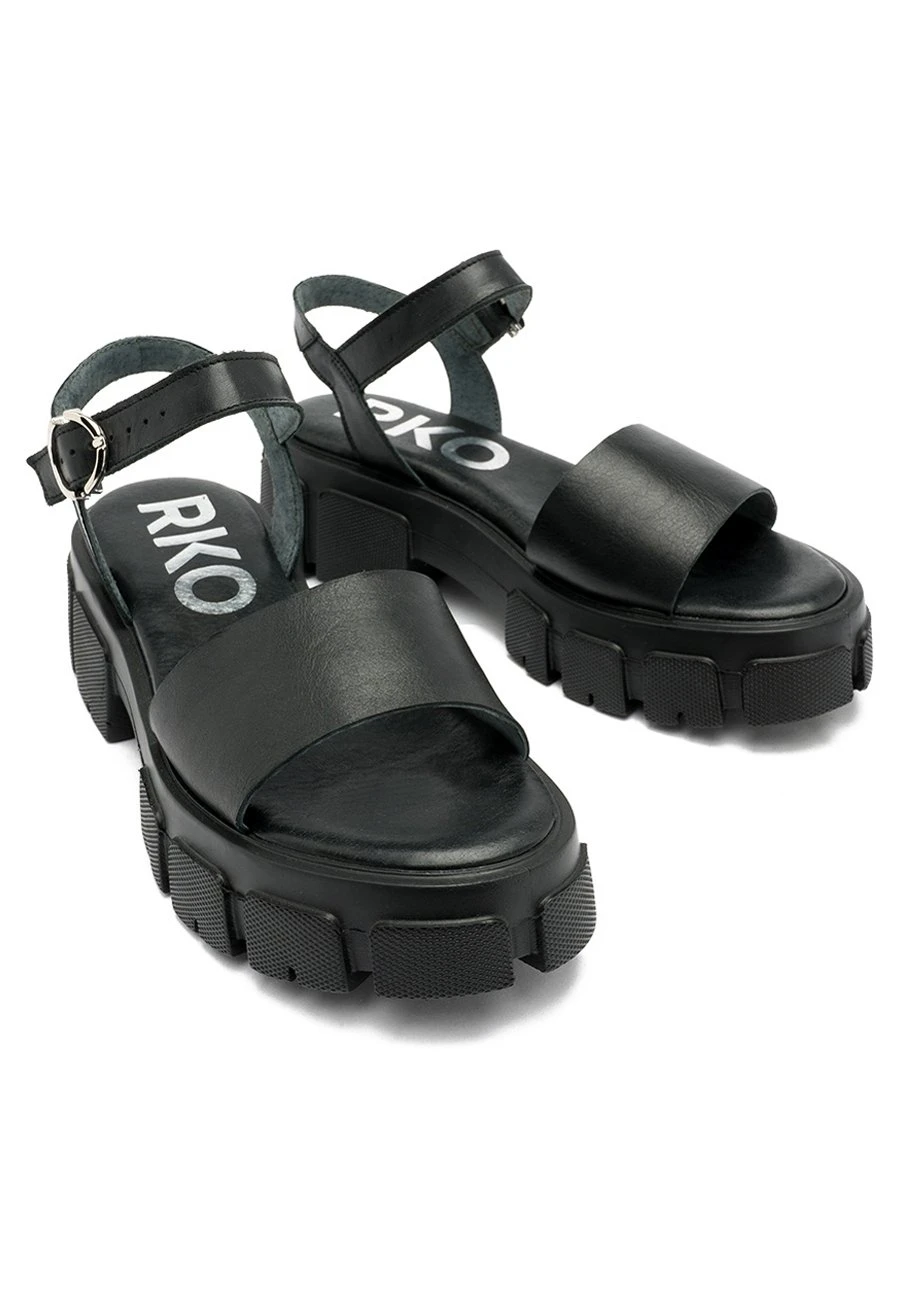 Sandalen Met Plateauzool - Czarny 6 Sandalen Met Plateauzool - Czarny - Afbeelding 6