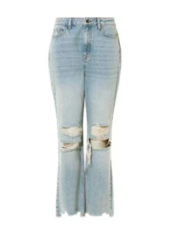Ripped- Flared Jeans - Light Denim Blue 7 Ripped- Flared Jeans - Light Denim Blue -Kleding Discount Winkel cbb62b955fdb4df1a5785bb953987b21