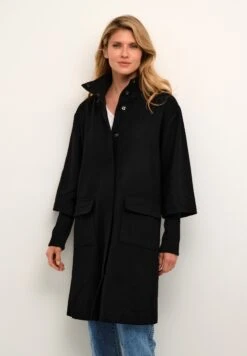 Kaffe Bpgloria Knee Length Long Sleeves - Mantel - Black Deep