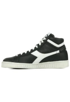 Diadora Game L Waxed - Sneakers Hoog - Black/White