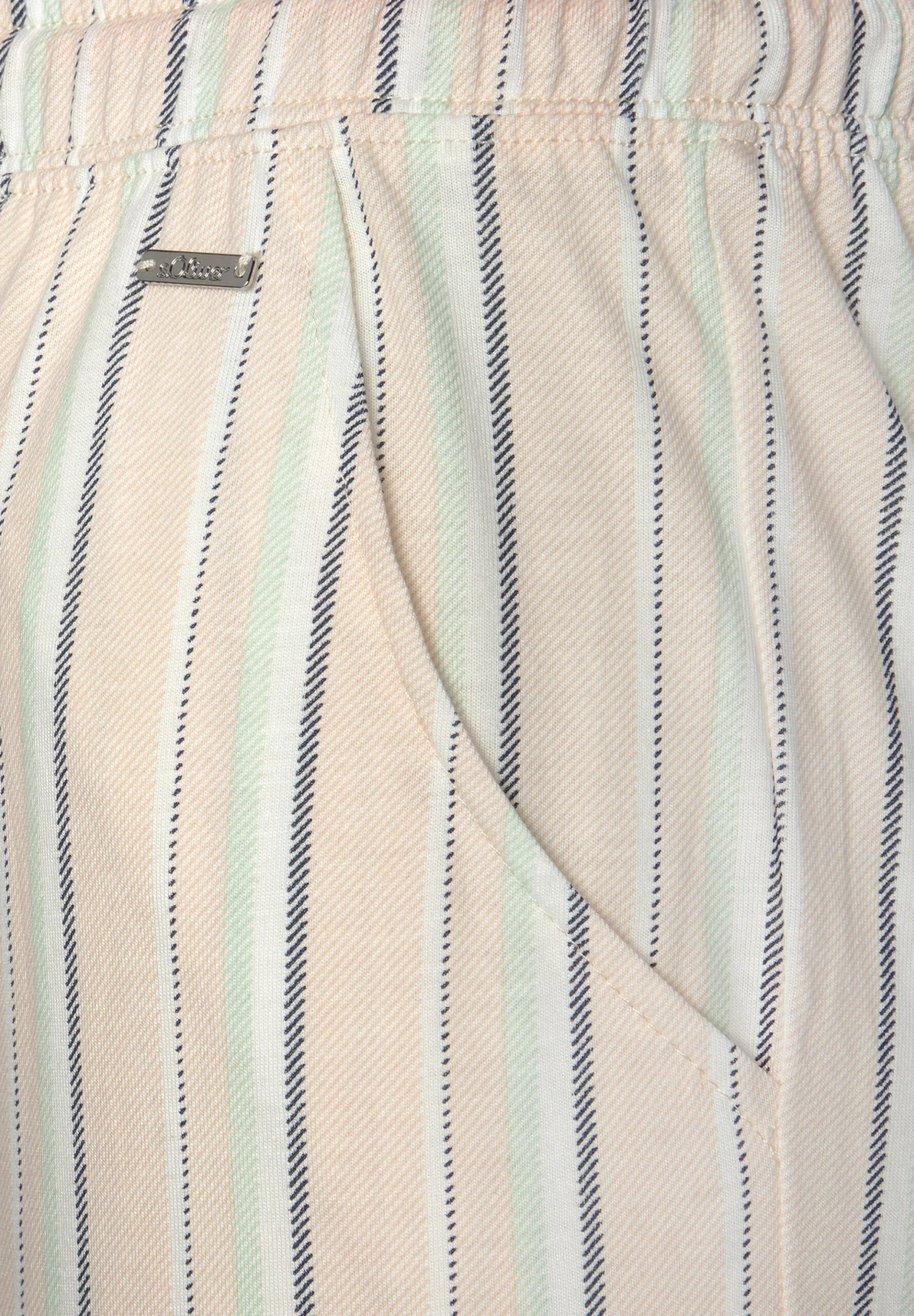 S.Oliver Pyjamabroek - Apricot Gestreift 6 S.Oliver Pyjamabroek - Apricot Gestreift - Afbeelding 6