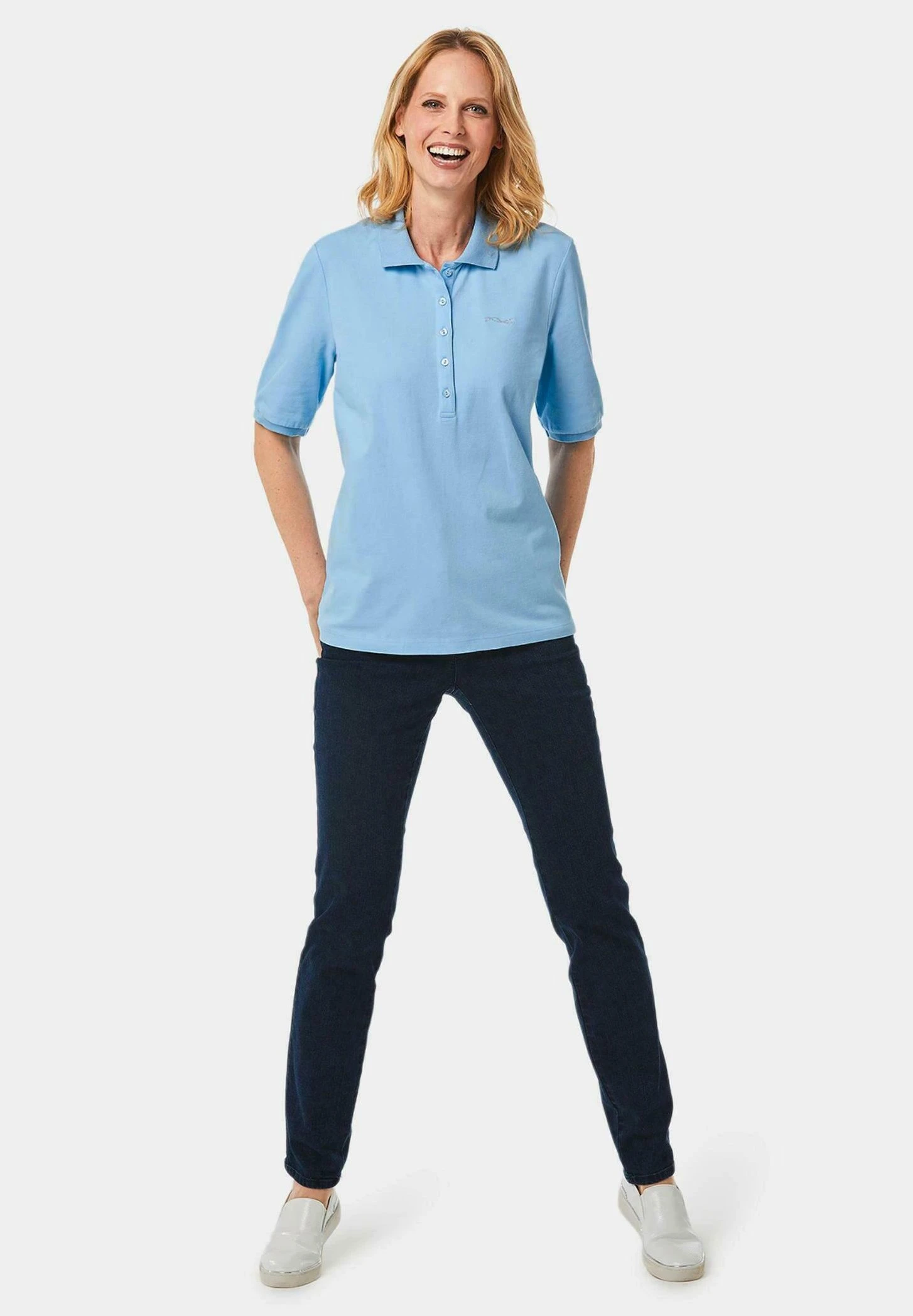 GOLDNER Poloshirt - Sky Blue 2 GOLDNER Poloshirt - Sky Blue - Afbeelding 2