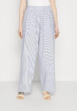 Mads Nørgaard Popla Lola Pants - Broek - Estate Blue/Cloud Dancer