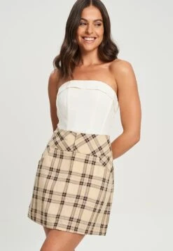 Calli Eve - A-Lijn Rok - Chocolate Check -Kleding Discount Winkel d9f9af35c82d44aebd62ebde3b7b5562