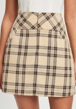 Calli Eve - A-Lijn Rok - Chocolate Check