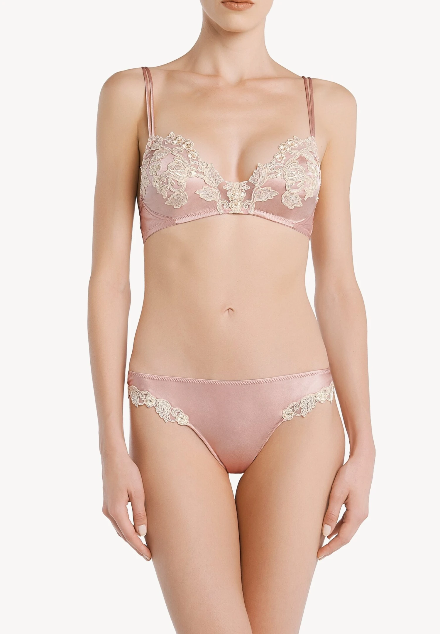 LA PERLA Maison No Wire No Pads - Triangel Bh - Pink 1 LA PERLA Maison No Wire No Pads - Triangel Bh - Pink
