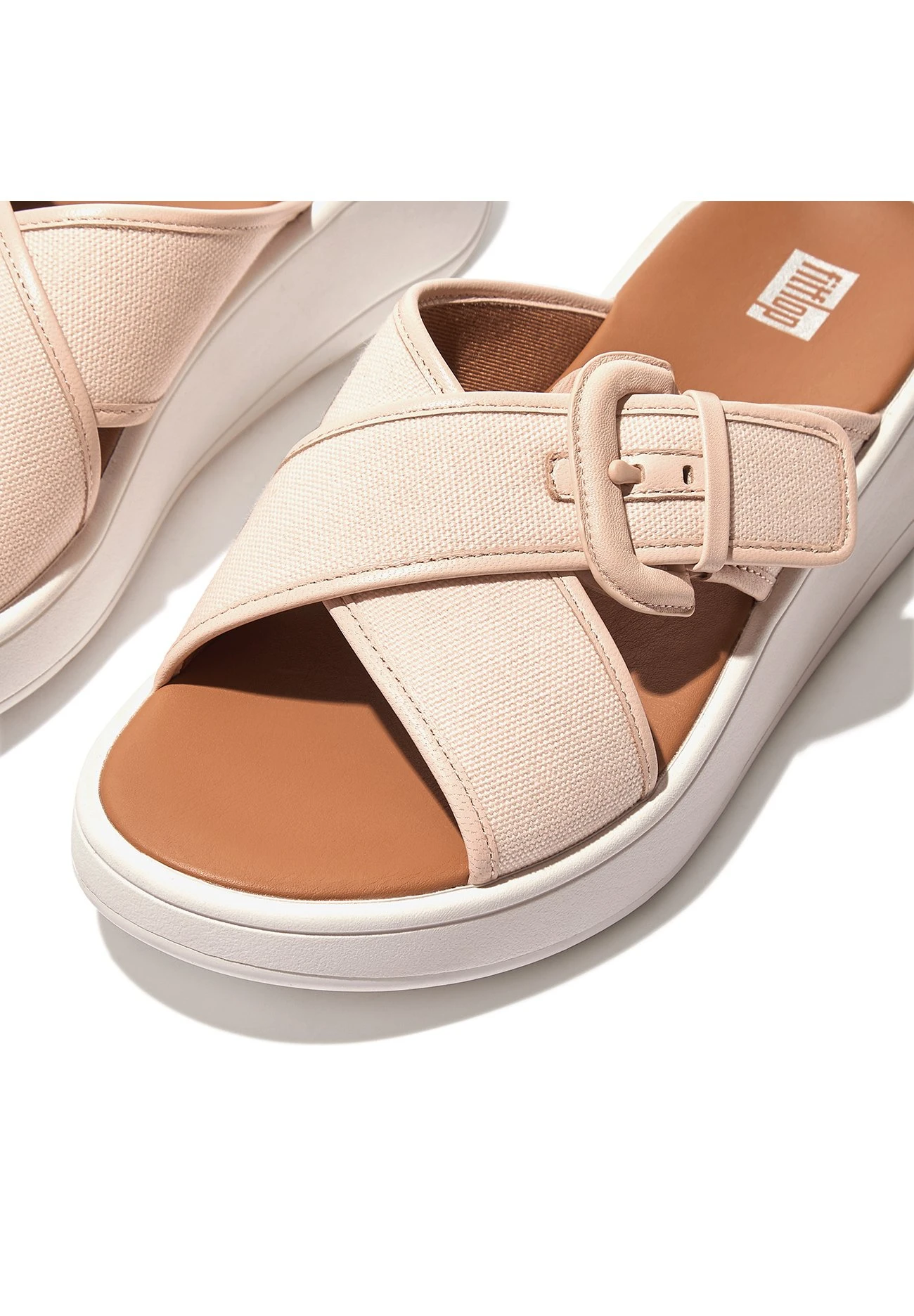 Fitflop Cross Slides- Muiltjes - Pink 5 Fitflop Cross Slides- Muiltjes - Pink - Afbeelding 5