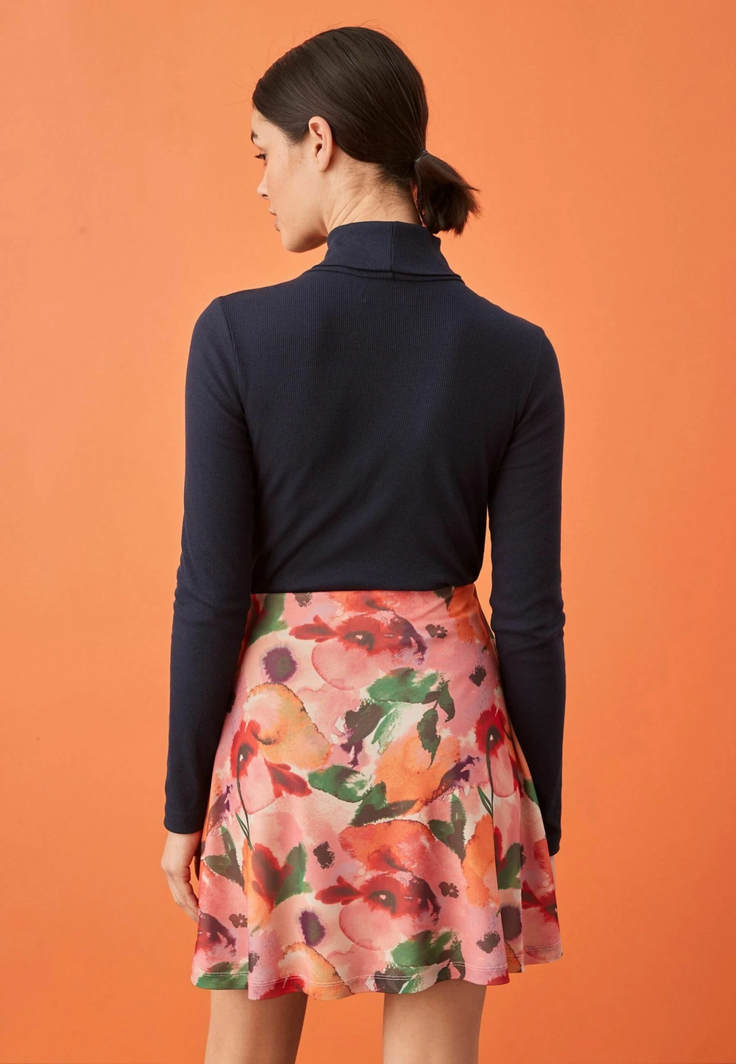 Next Tie Detail Standard - A-Lijn Rok - Pink Floral 3 Next Tie Detail Standard - A-Lijn Rok - Pink Floral - Afbeelding 3