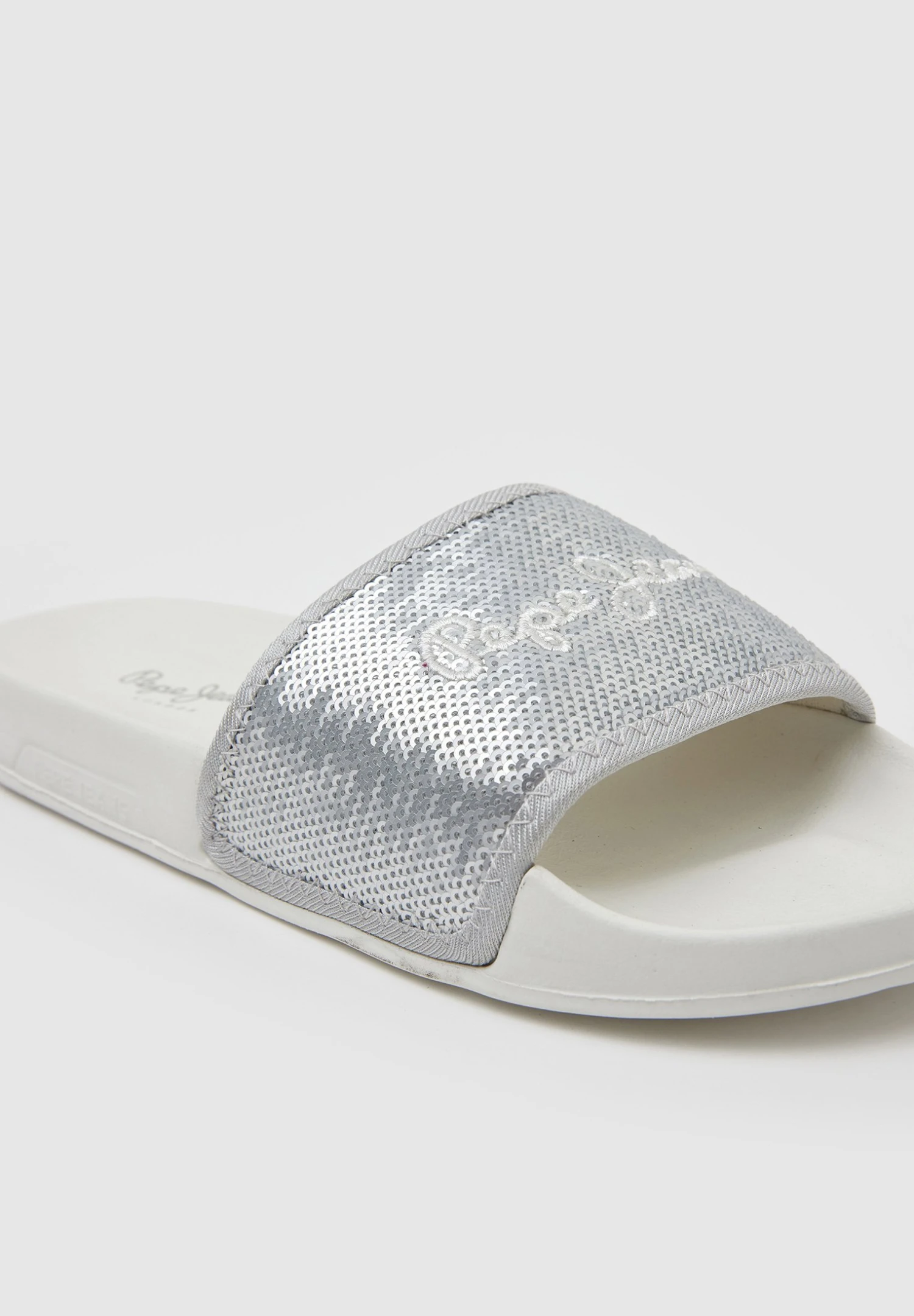Pepe Jeans Slider Sweet W - Badslippers - Pearl Silver 7 Pepe Jeans Slider Sweet W - Badslippers - Pearl Silver - Afbeelding 7