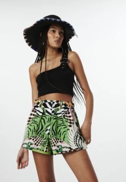 Twist Relaxed Fit Patterned - Shorts - Green -Kleding Discount Winkel e114eff7ed524ccfb08f1090327b7201