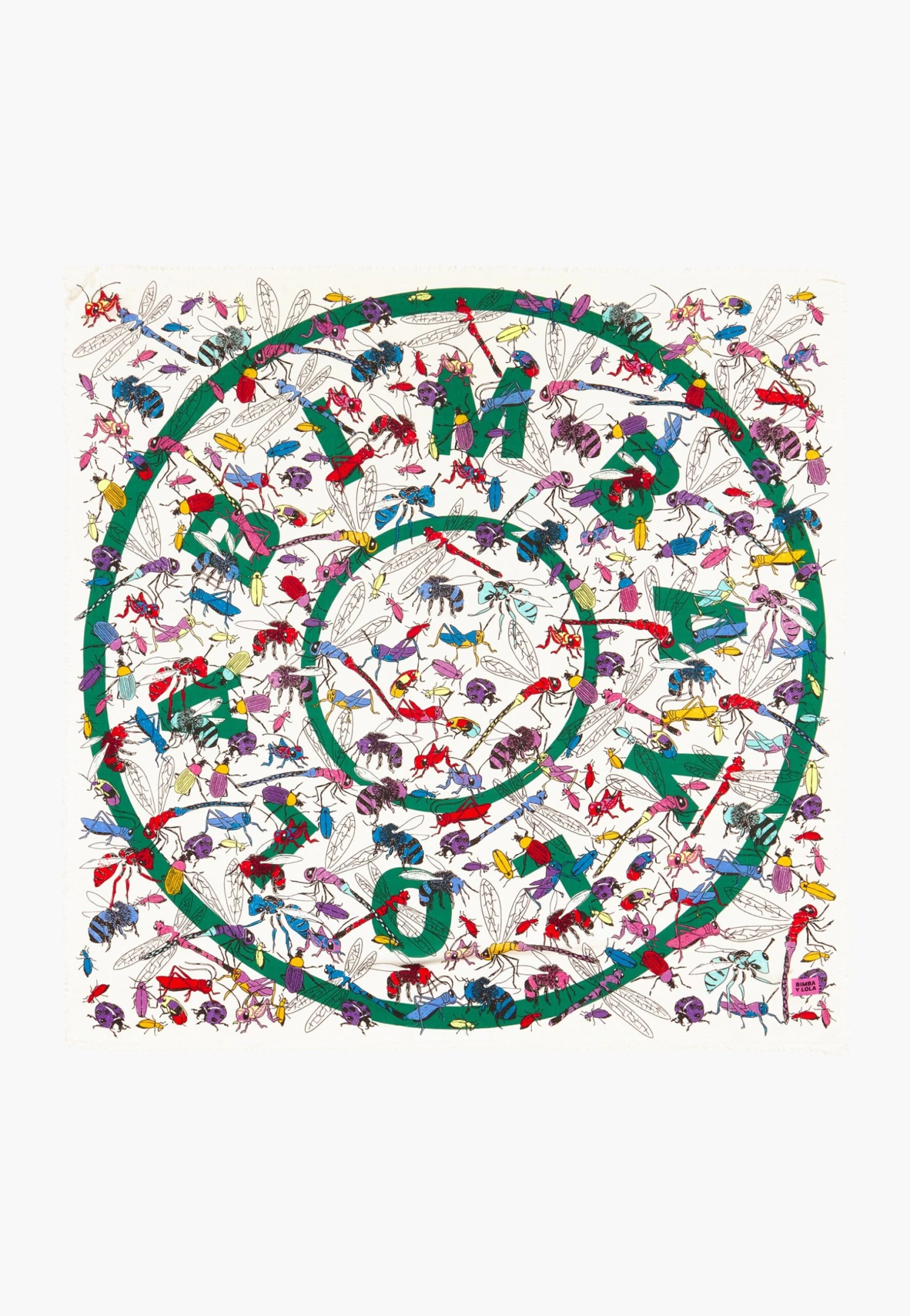 White Insects And Logo - Sjaal - Off White 2 White Insects And Logo - Sjaal - Off White - Afbeelding 2