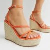 New Look Sandalen Met Sleehak - Bright Orange