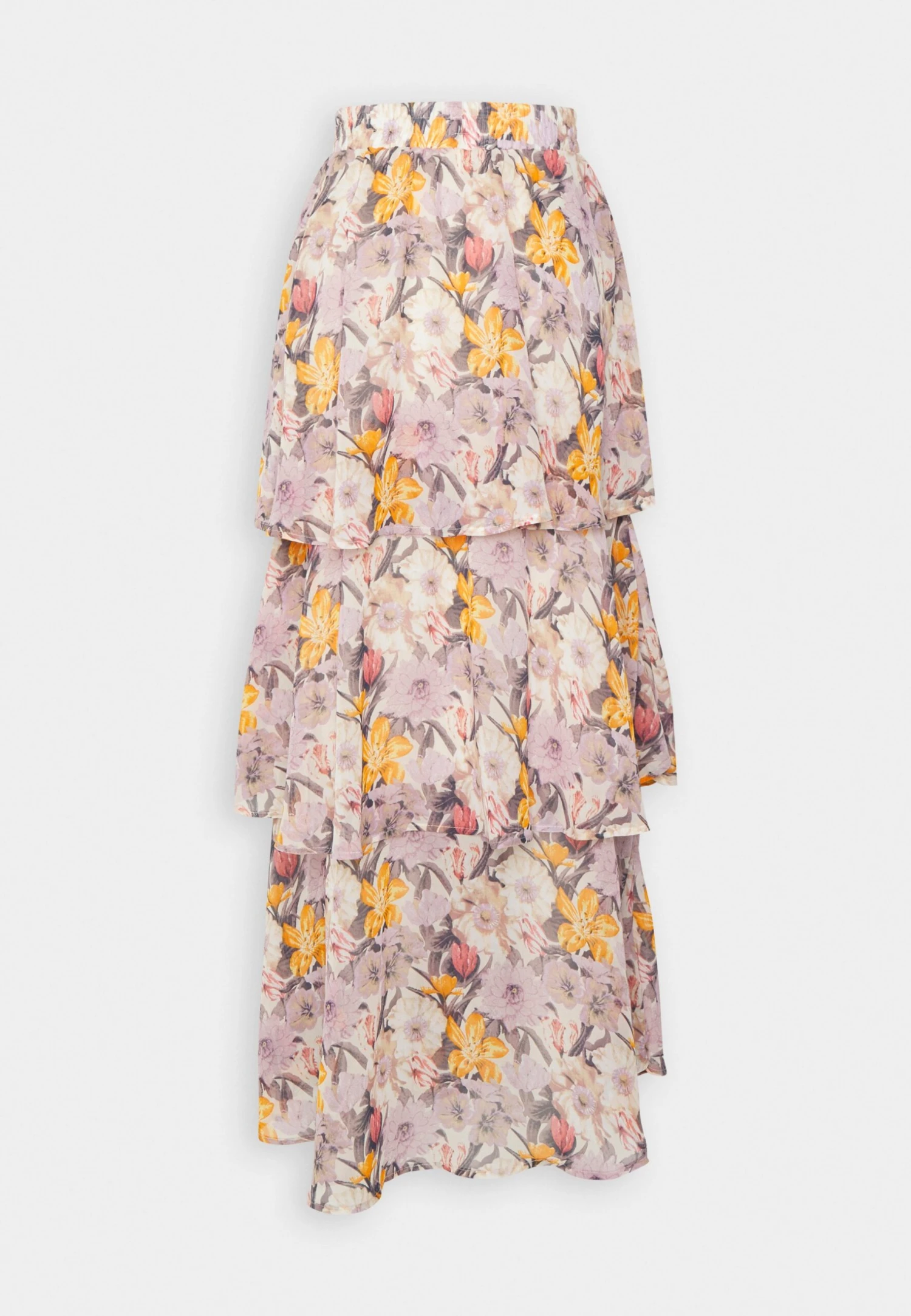 Kaffe Sorita Skirt - Maxirok - Beige/Pink/Orange 4 Kaffe Sorita Skirt - Maxirok - Beige/Pink/Orange - Afbeelding 4