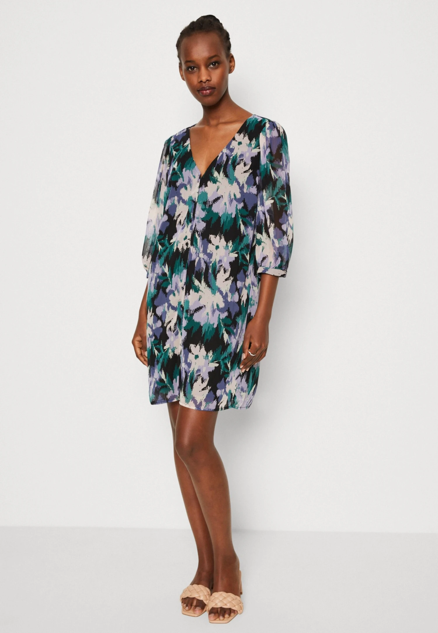 Vila Vidaliana Uma Dress - Blousejurk - Black 4 Vila Vidaliana Uma Dress - Blousejurk - Black - Afbeelding 4