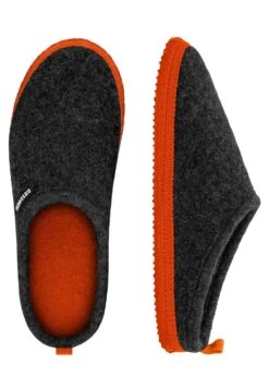 Giesswein Woolpops - Pantoffels - Anthrazit/Neonorange -Kleding Discount Winkel e5393052db6d44d393ad3d0c15e55aa4