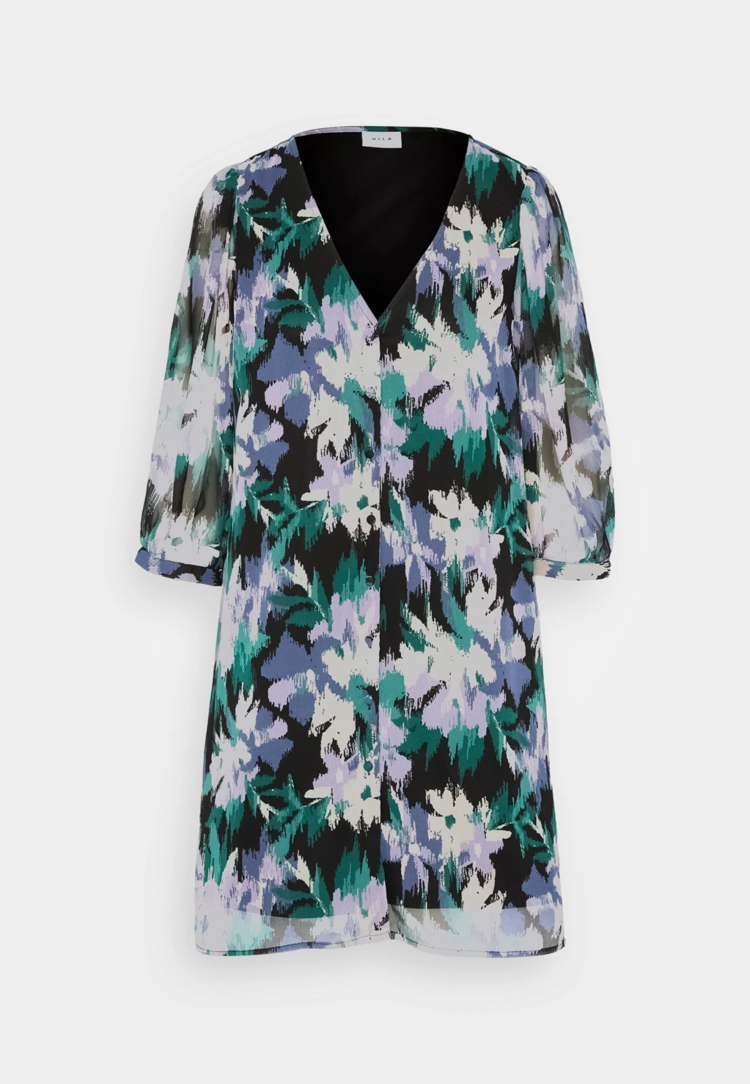 Vila Vidaliana Uma Dress - Blousejurk - Black 5 Vila Vidaliana Uma Dress - Blousejurk - Black - Afbeelding 5