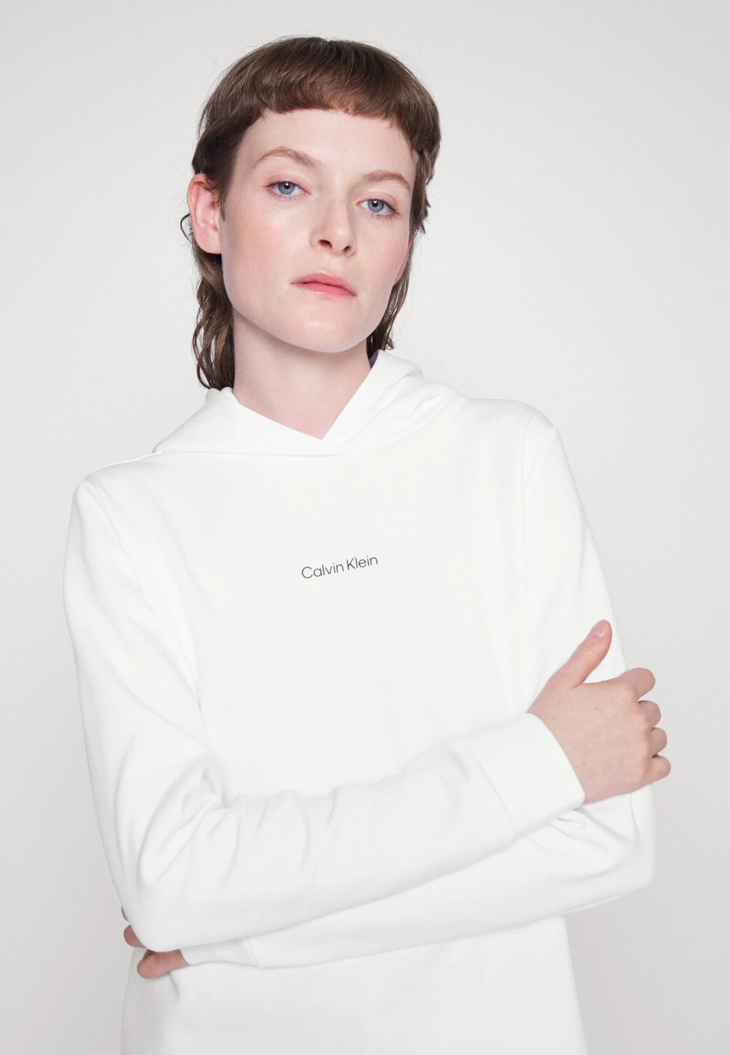 Calvin Klein Micro Logo Ess - Hoodie - Bright White 4 Calvin Klein Micro Logo Ess - Hoodie - Bright White - Afbeelding 4