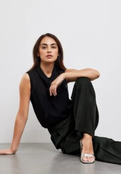 Taifun Sleeveless Shirt - Blouse - Schwarz -Kleding Discount Winkel e7d642ad0ea6490b98ee6f1b3c7924f7