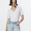 Twist Regular Fit Basic V-Neck - T-Shirt Basic - White