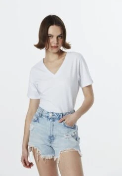 Twist Regular Fit Basic V-Neck - T-Shirt Basic - White