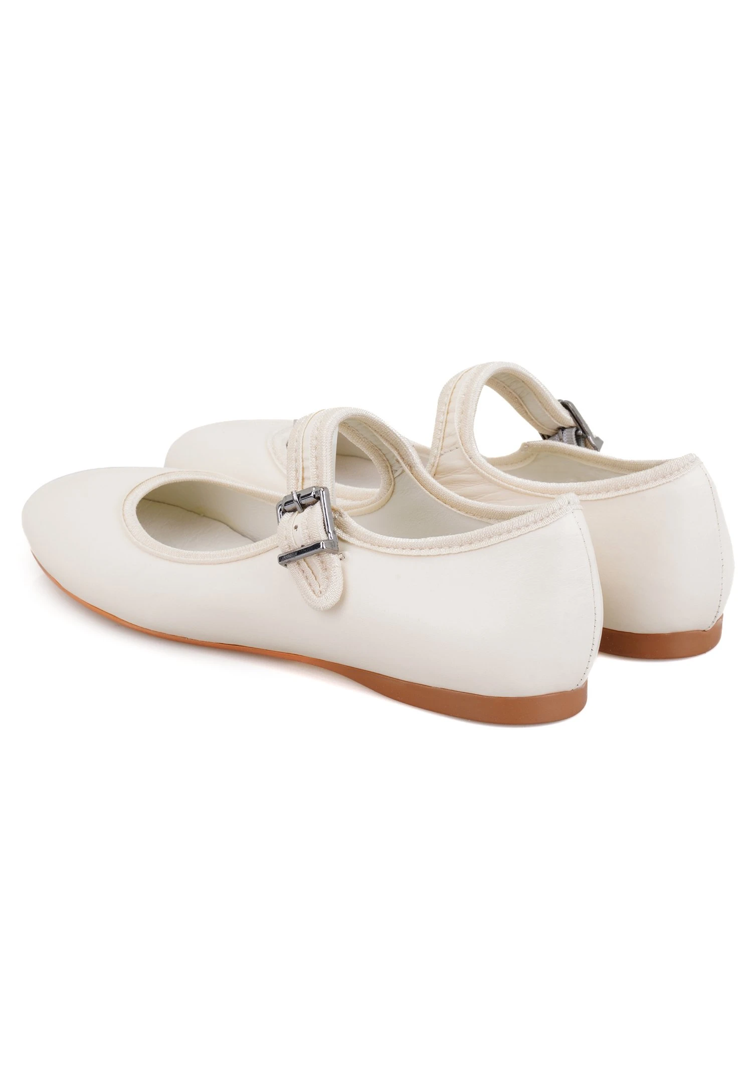 Ballerina'S Met Enkelbandjes - White 4 Ballerina'S Met Enkelbandjes - White - Afbeelding 4