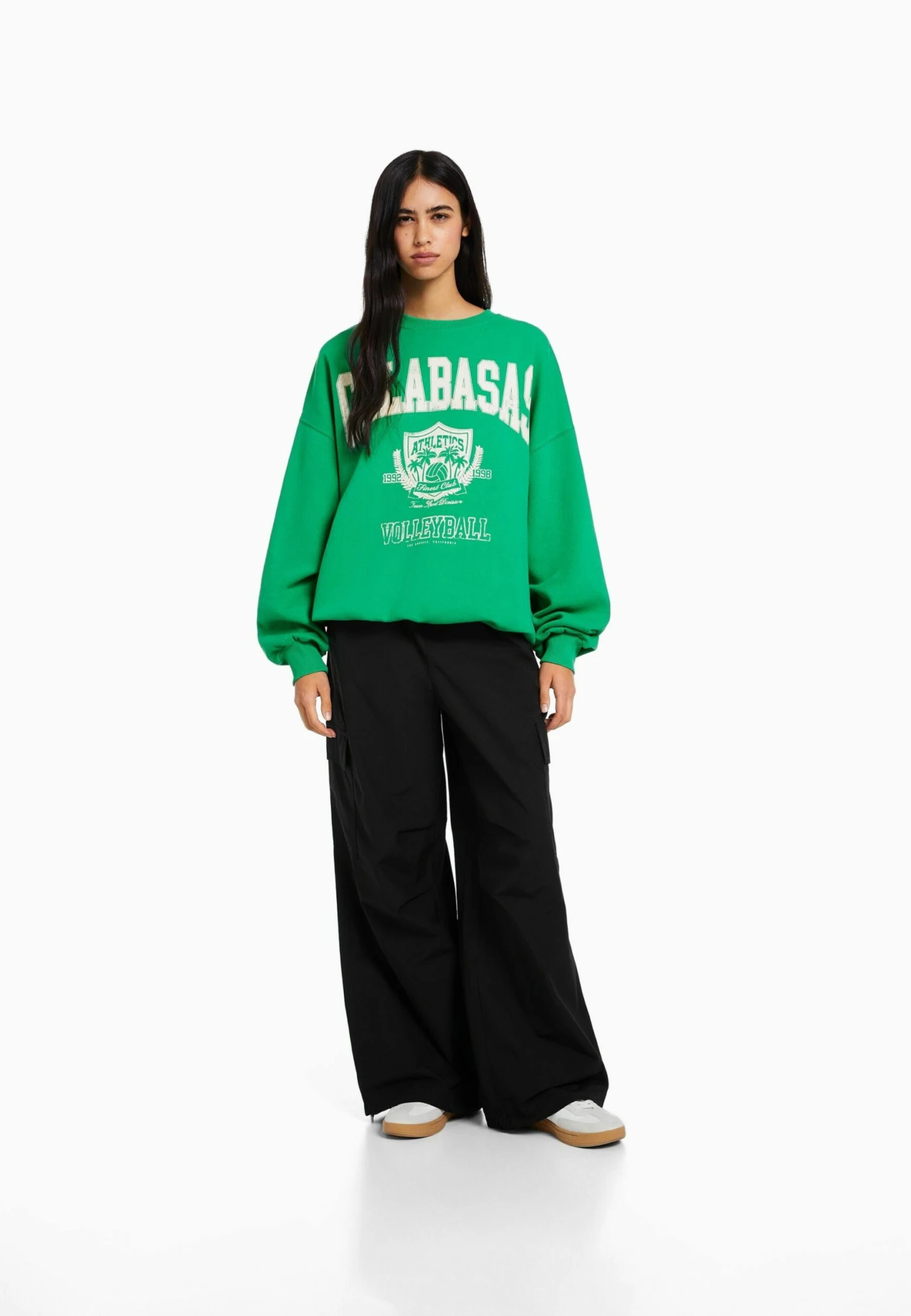 BERSHKA Long Sleeve- Sweater - Evergreen 2 BERSHKA Long Sleeve- Sweater - Evergreen - Afbeelding 2
