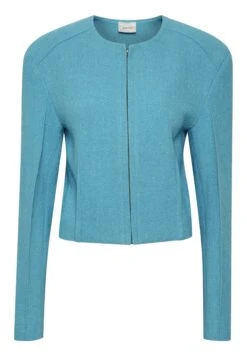 Gestuz Rebagz- Lichte Jas - Malibu Blue Melange -Kleding Discount Winkel ed081cc9810f4f4cbeca5d20ba3e9819