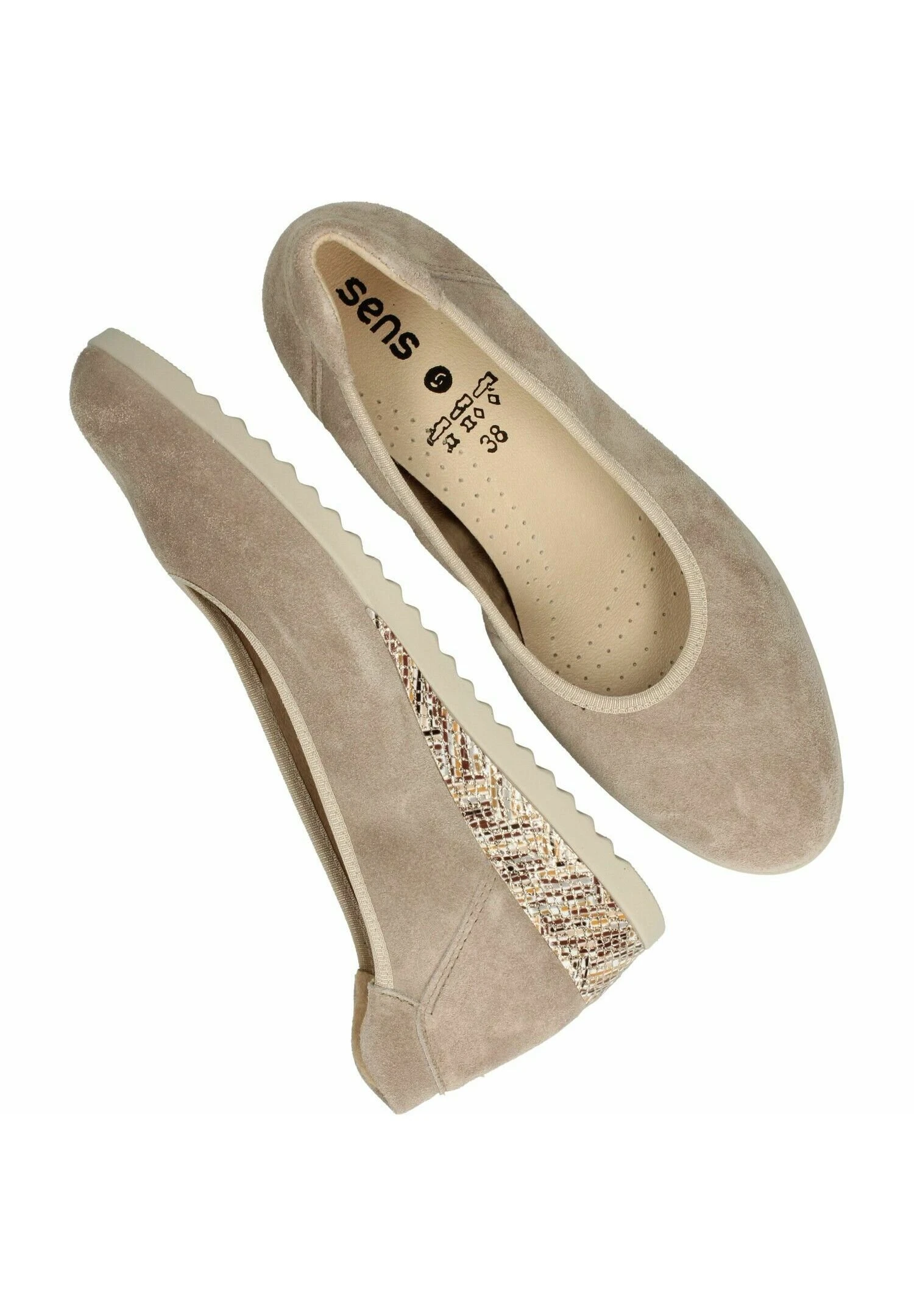 7648 Ellie08 - Sleehakken - Beige 3 7648 Ellie08 - Sleehakken - Beige - Afbeelding 3