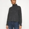 Noisy May Nmian Roll Neck- Trui - Dark Grey Melange