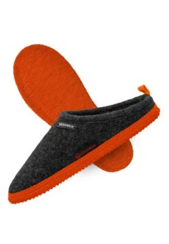 Giesswein Woolpops - Pantoffels - Anthrazit/Neonorange -Kleding Discount Winkel f5872d6ee0ff4b039faa1f115fbbe920