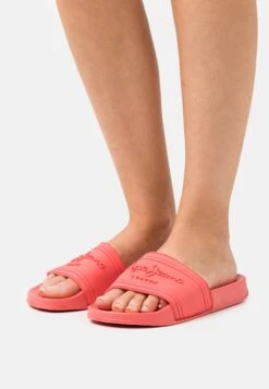 Pepe Jeans Slider Logo- Badslippers - Coral