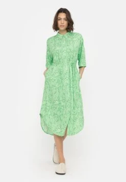 Soft Rebels Srbriella Midi- Blousejurk - Graphic Animal Spring Bouquet Print