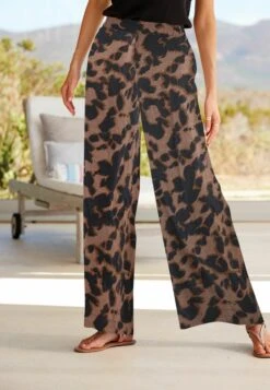 Next Blend Wide Leg Standard - Broek - Animal Print