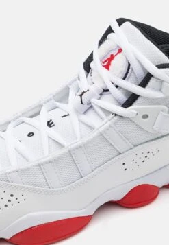 Jordan 6 Rings Unisex - Basketbalschoenen - White/University Red/Black -Kleding Discount Winkel 179de19cf1d140868eaca7afbe3b36f3