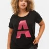 Mit Print - T-Shirt Print - Black W/Pink A