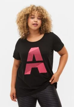 Mit Print - T-Shirt Print - Black W/Pink A