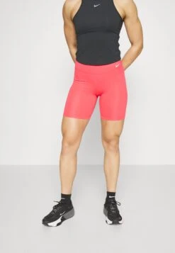 Nike Performance Nike OneMedium Rise - Legging - Lt Fusion Red/White