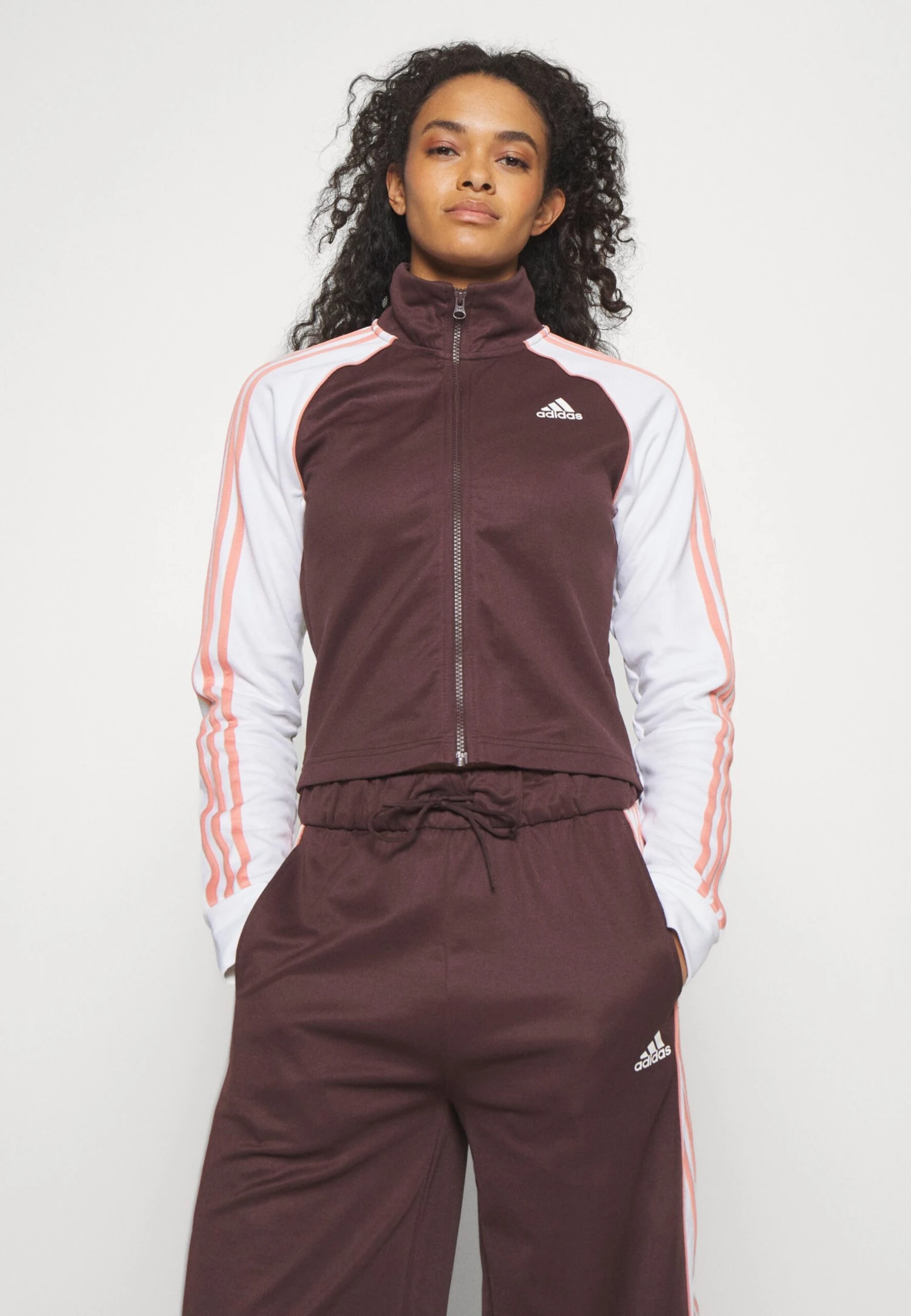 Adidas Sportswear Teamsport - Trainingspak - Shadow Brown/Wonder Clay 4 Adidas Sportswear Teamsport - Trainingspak - Shadow Brown/Wonder Clay - Afbeelding 4